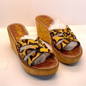 Sam edelman women leapord print sandals new never worn size 6.5